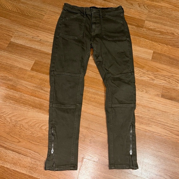 Banana Republic Mid-Rise Skinny Utility Jeans Sz 27 - Picture 1 of 8